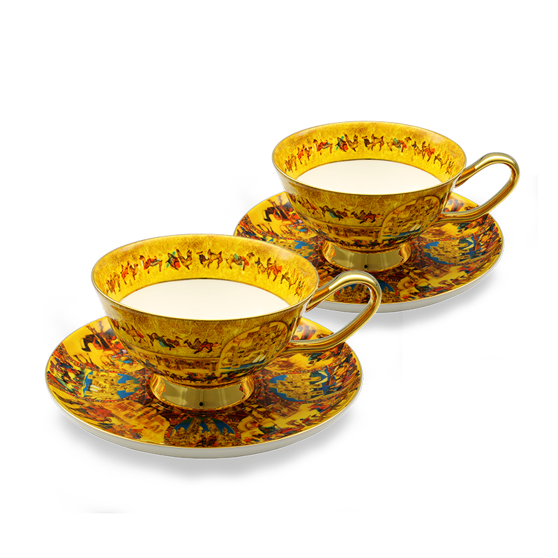 Чайная пара из  коллекции 
“Шелковый путь”