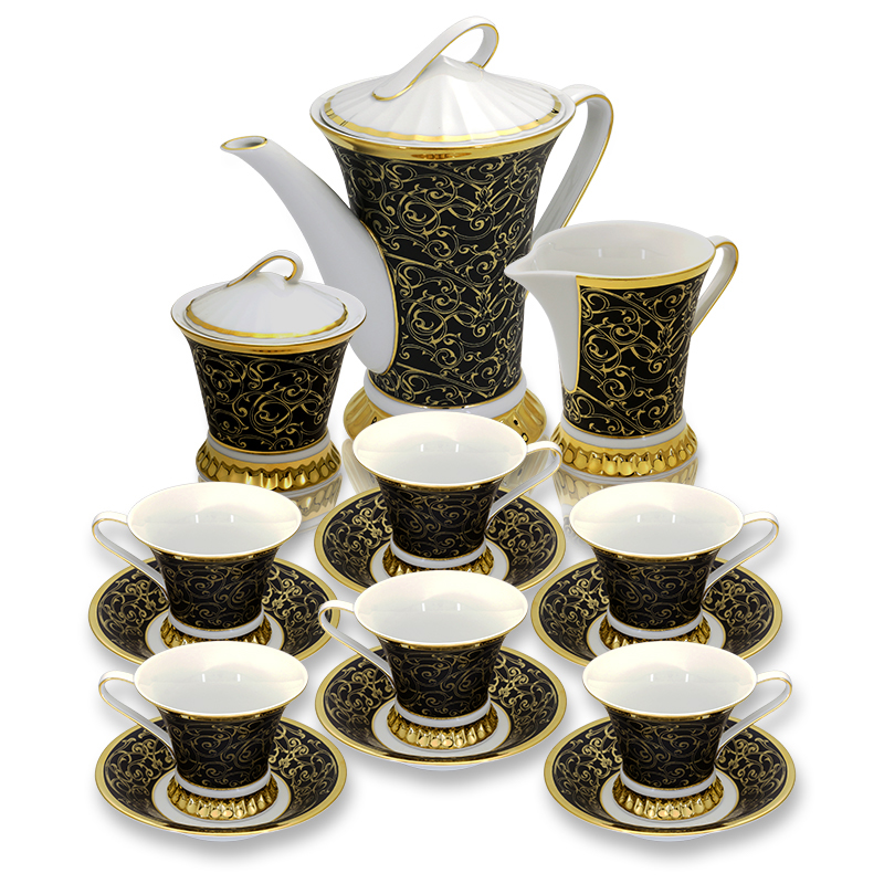 Чайный сервиз Византия. Золотые узоры
